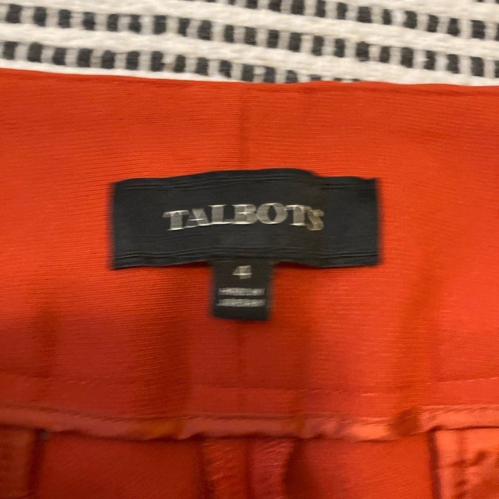 Talbots  orange ankle pants - Picture 6 of 8